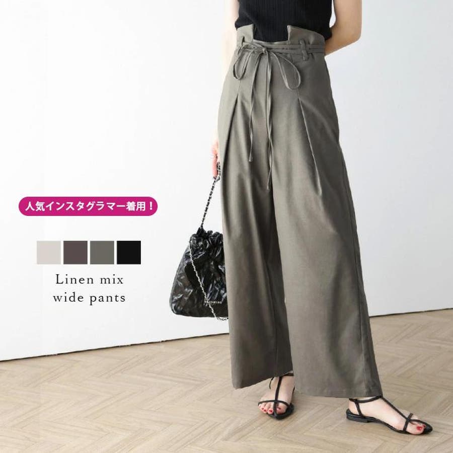 新作】mix おし linen salopette pants【新品タグ付】
