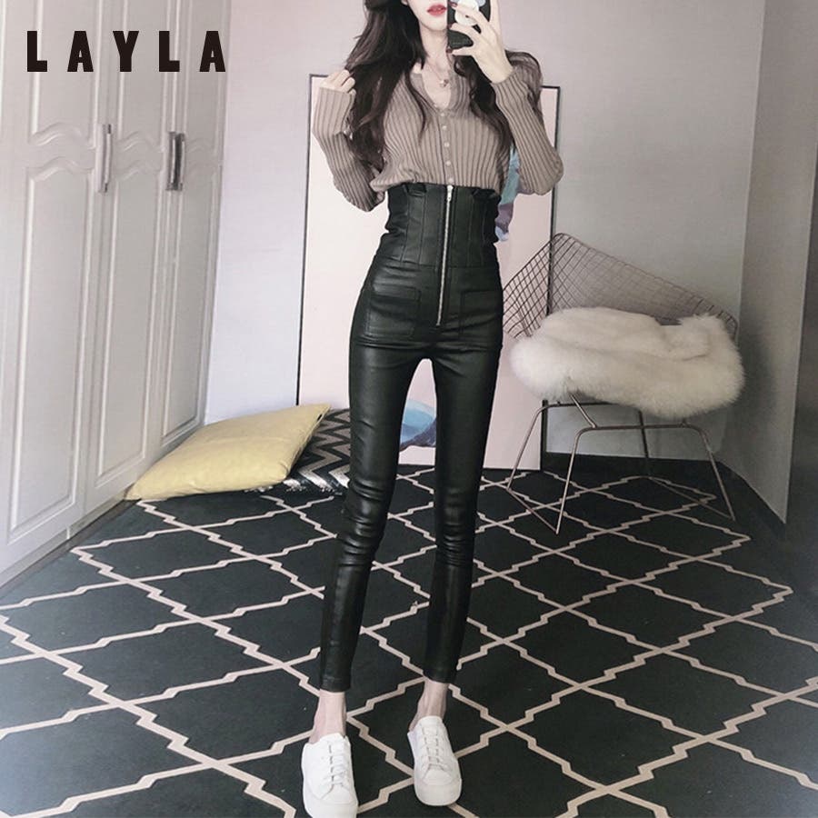 スーパーハイウエストエコレザーパンツ 秋新作 品番 Lylw Layla ライラ のレディースファッション 通販 Shoplist ショップリスト