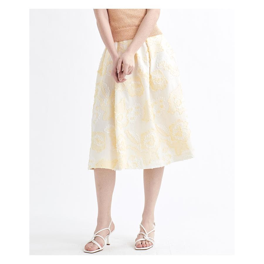 フラワージャガードスカート[品番：LAVW0004188]｜LANVIN en