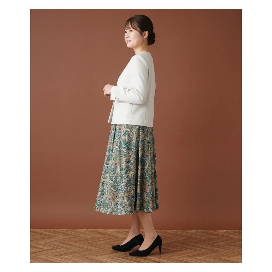 ノーカラーダブルジャケット[品番：LAVW0012658]｜Leilian
