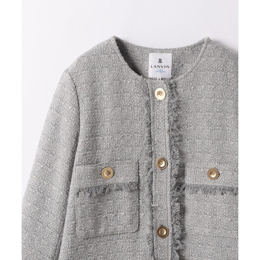 ネップツイードノーカラージャケット[品番：LAVW0013578]｜LANVIN en