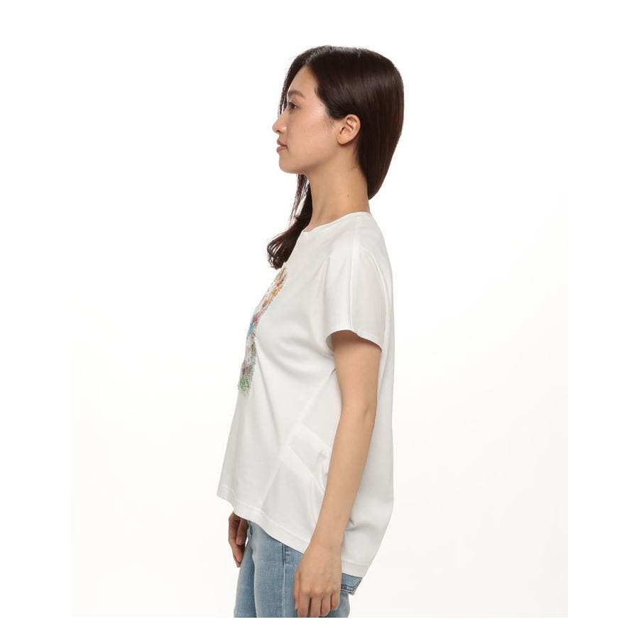 ボタニカル刺繍Tシャツ[品番：LAVW0009806]｜Leilian（レリアン