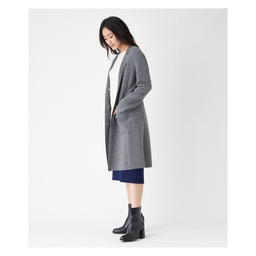 ロングテーラードニットジャケット[品番：LAVW0011572]｜LANVIN 