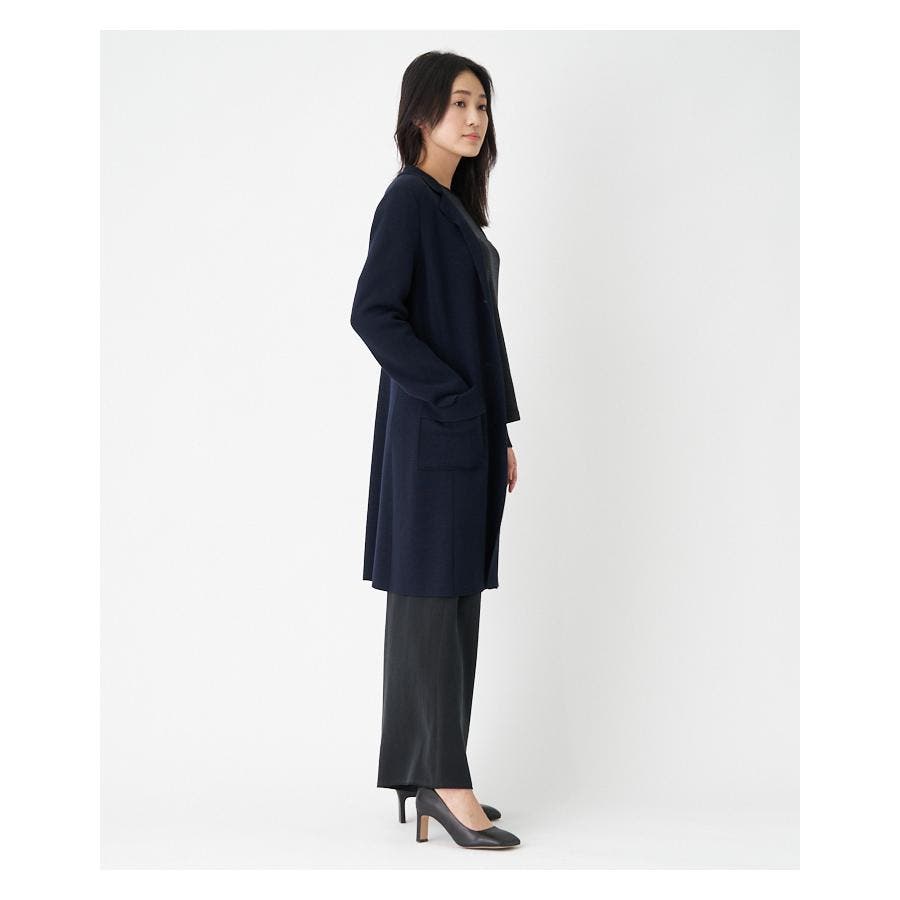 ロングテーラードニットジャケット[品番：LAVW0011572]｜LANVIN
