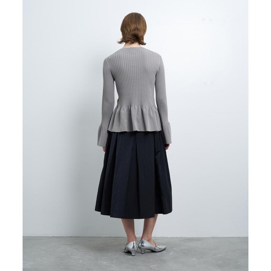ランダムリブペプラムカーディガン[品番：LAVW0016607]｜LANVIN