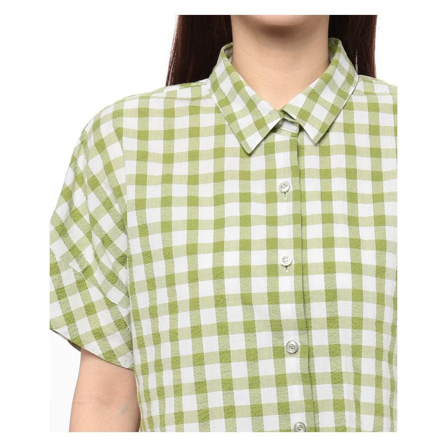 チェック柄シャツブラウス[品番：LAVW0009445]｜Leilian