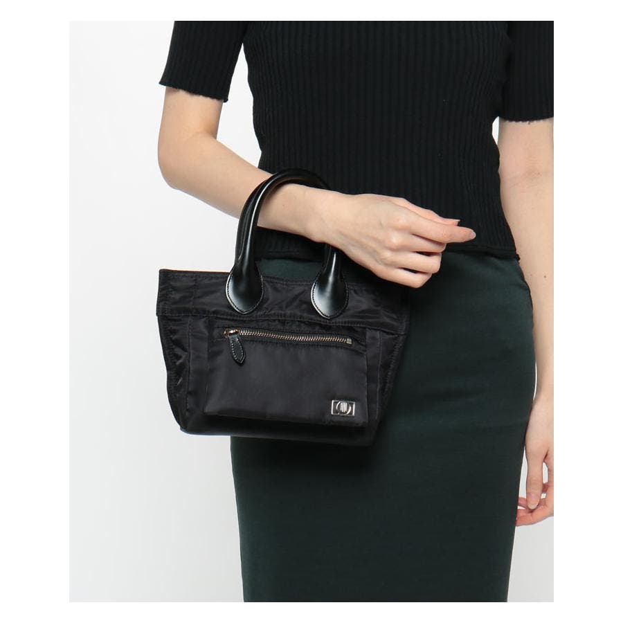 レザーコンビパテッドトート小[品番：LAVW0007758]｜LANVIN en Bleu  