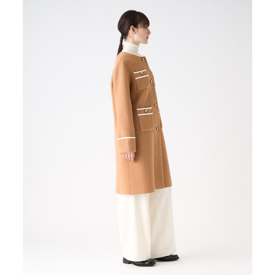 圧縮ウールパイピングコート[品番：LAVW0018205]｜LANVIN COLLECTION