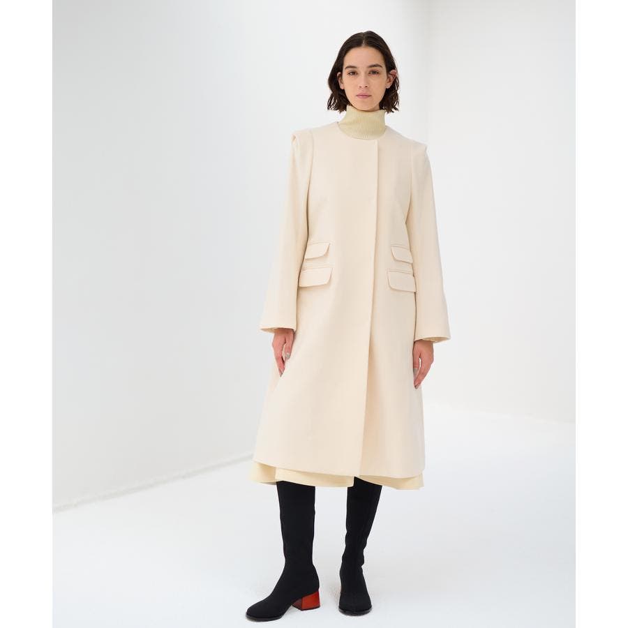 ショルダータックウールコート[品番：LAVW0012613]｜LANVIN en
