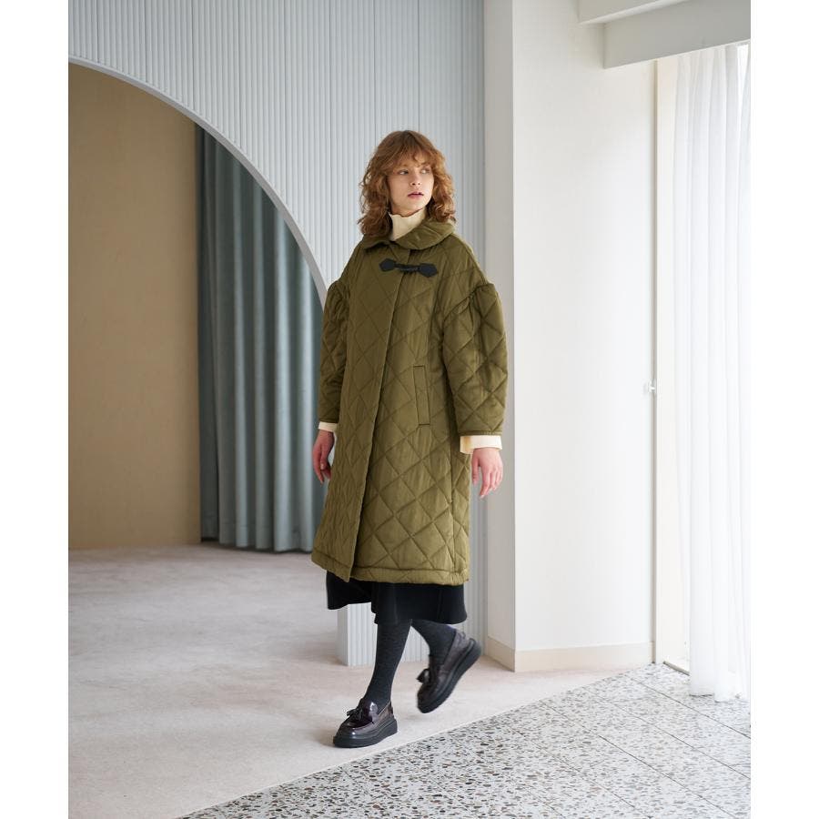 サテンキルティングコート[品番：LAVW0012137]｜LANVIN en Bleu