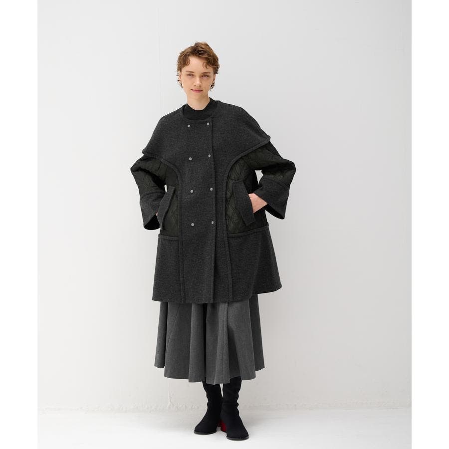 メルトンコンビキルティングコート[品番：LAVW0012271]｜LANVIN en 