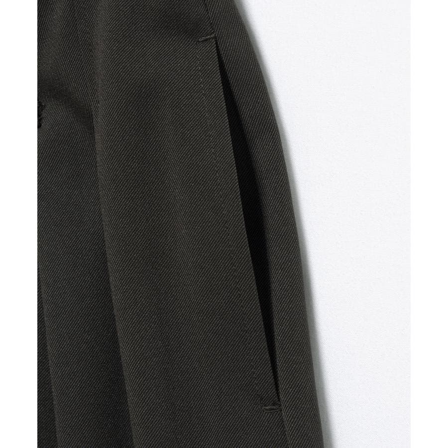 LANVIN en Bleu ピンタックハイウエストワイドパンツ