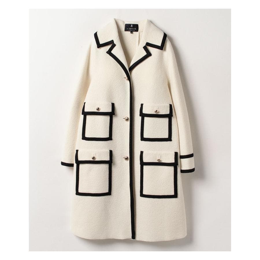 パイピングウールコート[品番：LAVW0007326]｜LANVIN COLLECTION