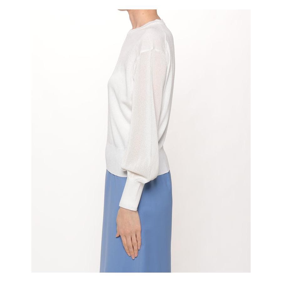 LANVIN COLLECTIONランバンコレクションパールニットプルオーバー白