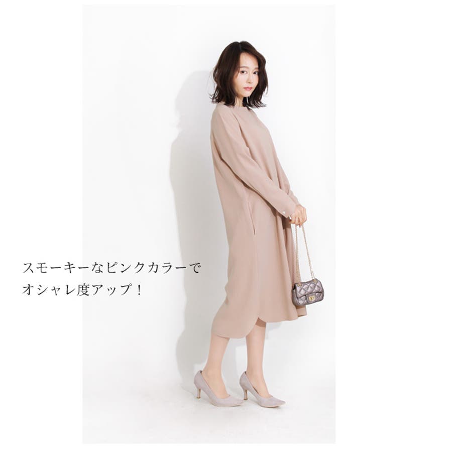 比翼仕立てクルーネックワンピース[品番：LFOW0001575]｜LFO