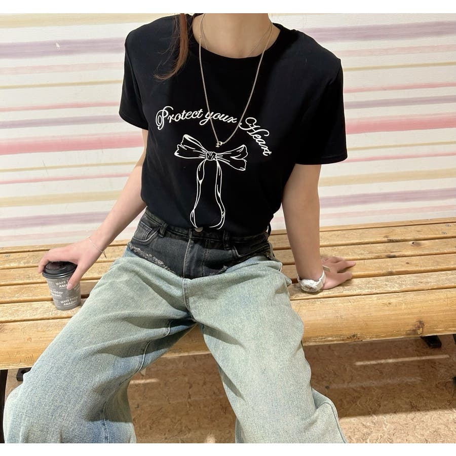 【VALENTINO】 リッププリント レディースTシャツ WAVE UNION tシャツ 「別注」「WAVE UNION」プリント Tシャツ