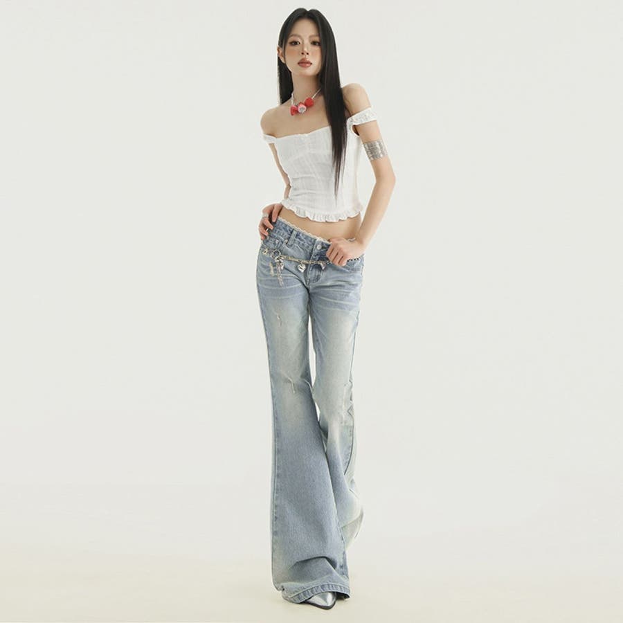 デニムパンツ フレア ブーツカット[品番：LPSW0010208]｜LETee
