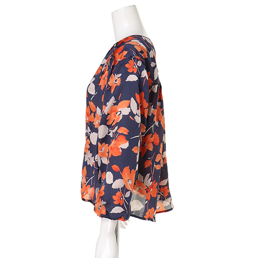 高い素材 新品 eimy istoire drawing flower パイピングシャツ ...