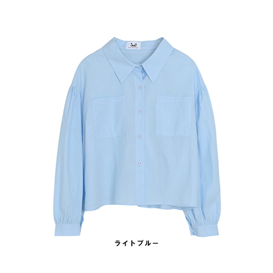 【arrow】短丈シャツ ブルー 青 80s 90s