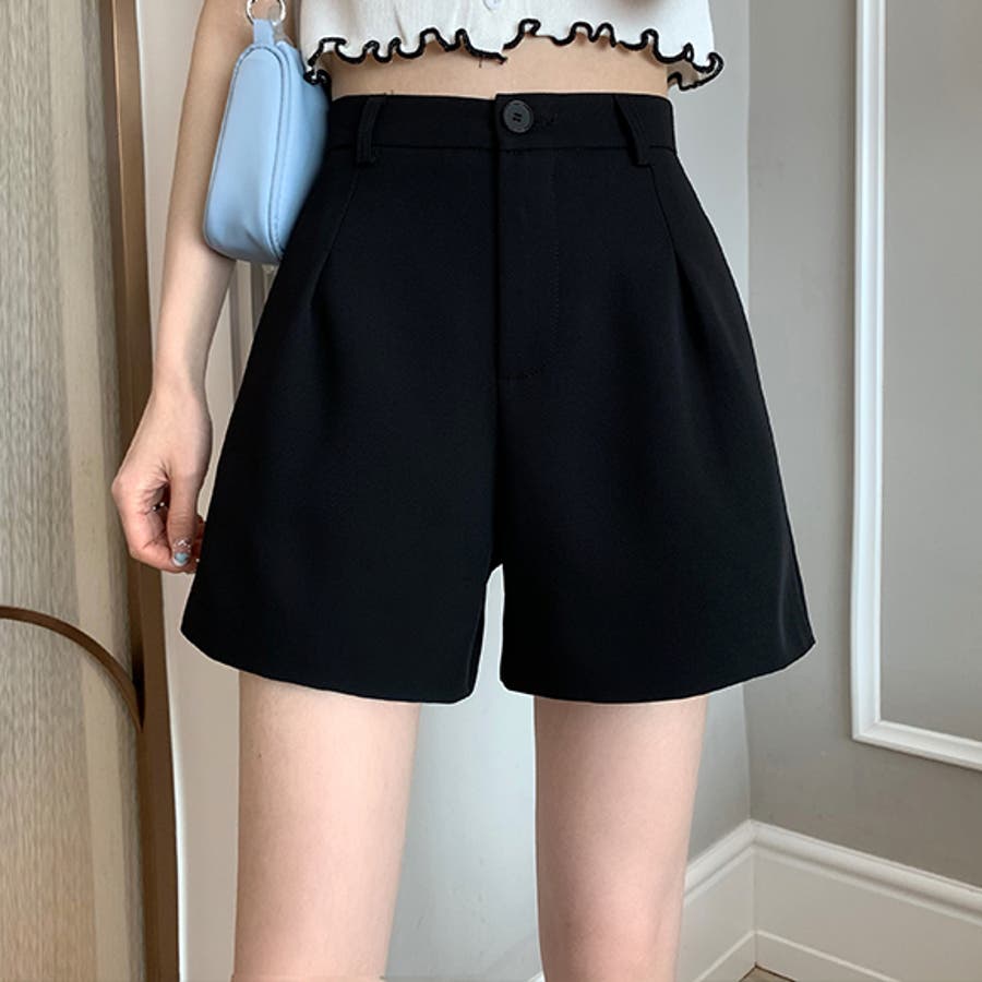 ショートパンツ ハイウエスト パンツ[品番：ZI000008521