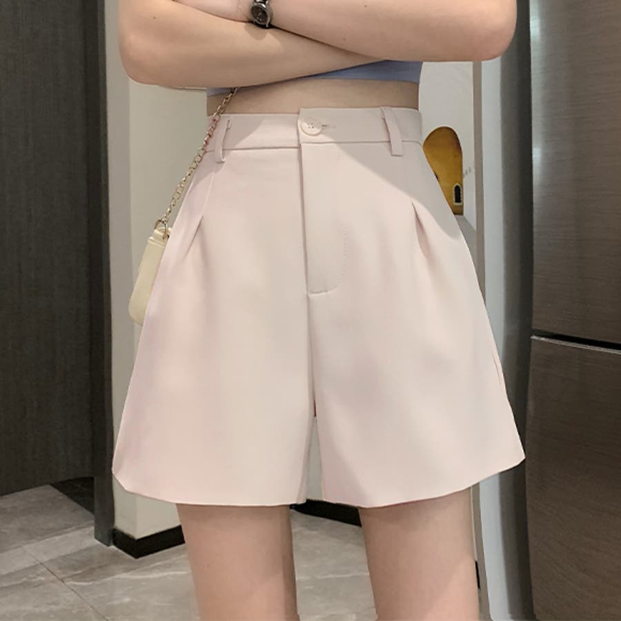 ショートパンツ ハイウエスト パンツ[品番：ZI000008521