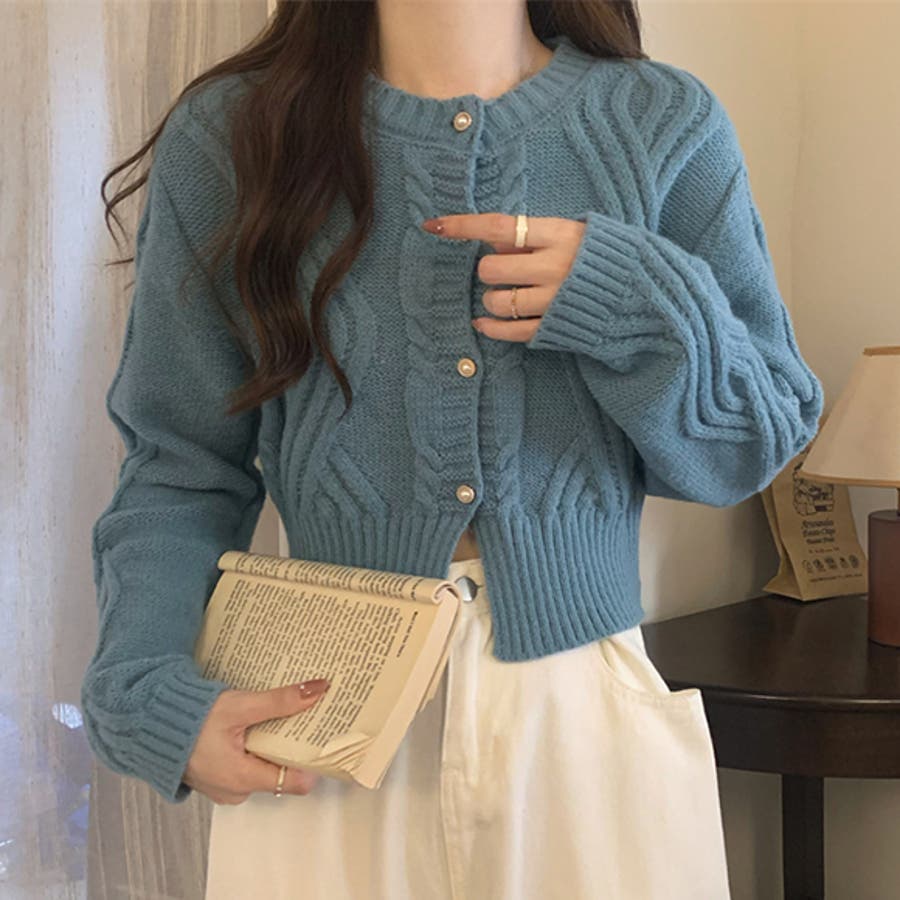 IENA - イエナ 22AW デザインケーブルカーディガン 長袖 ニット