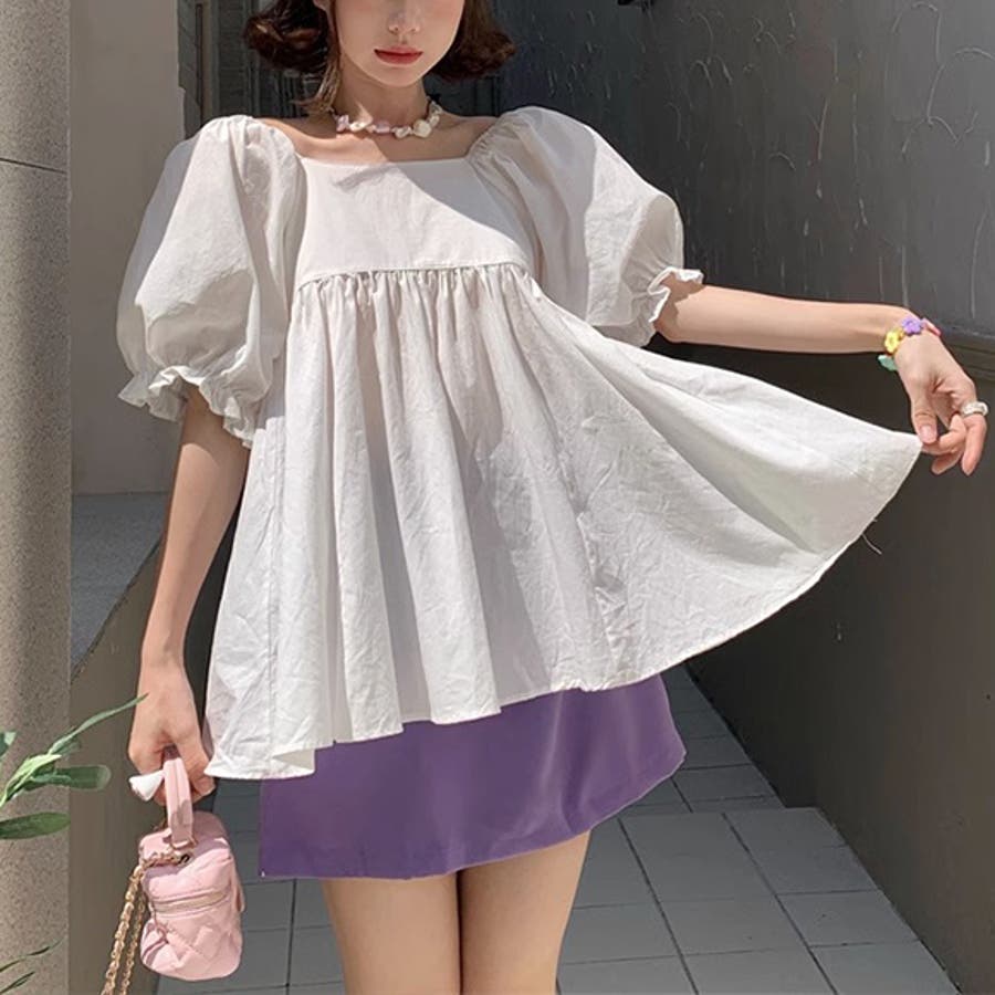 良好品】 アルベロベロ ブラウス Aライン シャツ/ブラウス(七分/長袖