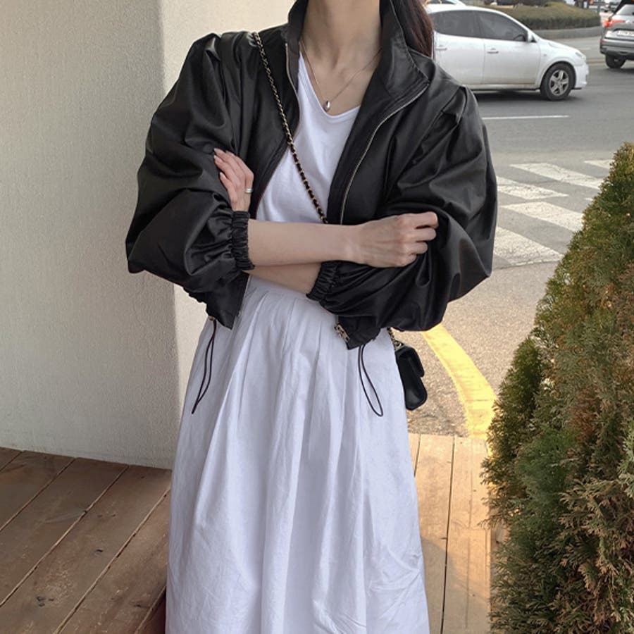 eLLa select_shop エラ ブルゾン風トレンチ ジャケット・アウター