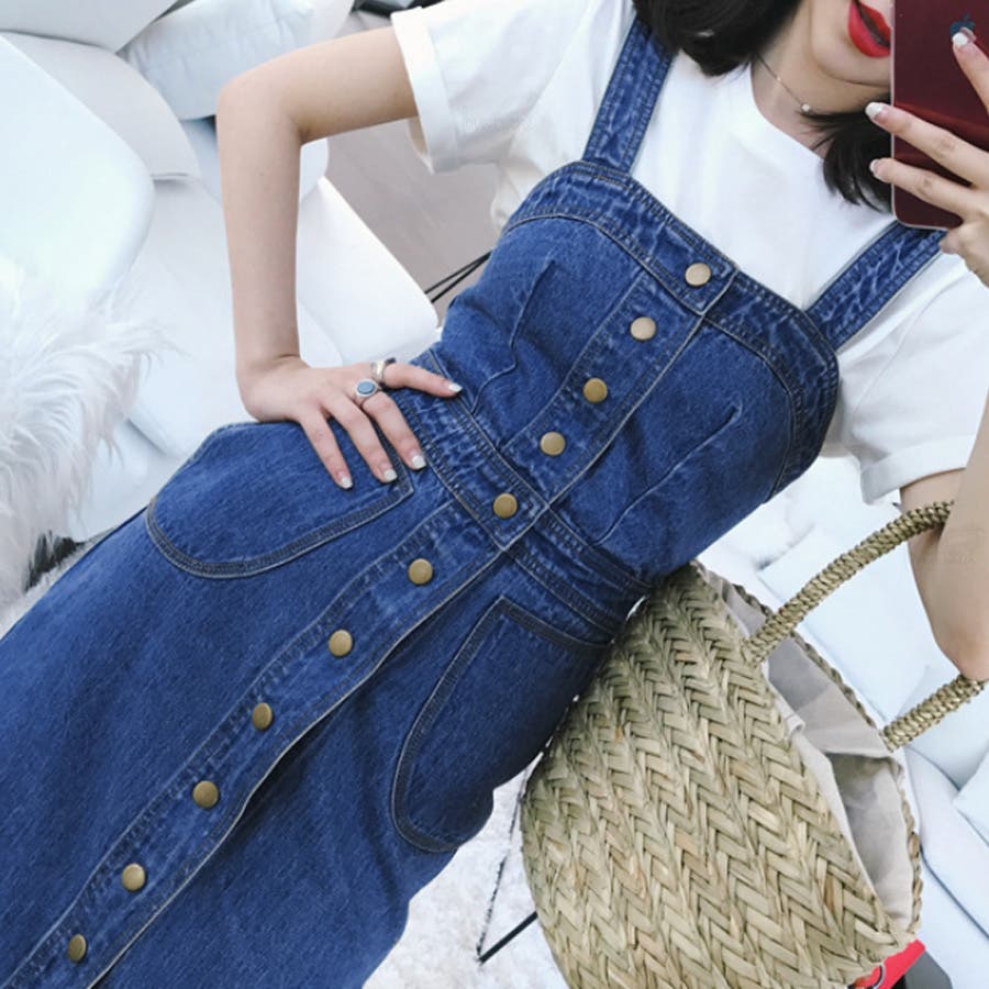 milimili ミリミリ サロペット デニムオーバーオール アメカジ
