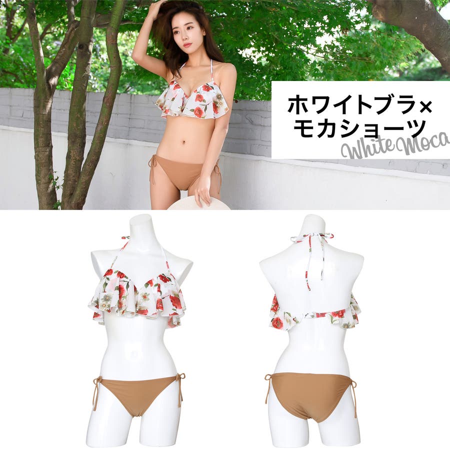 ジンボリー ビキニ 2T フラワー 水着 70～80相当 鳴く