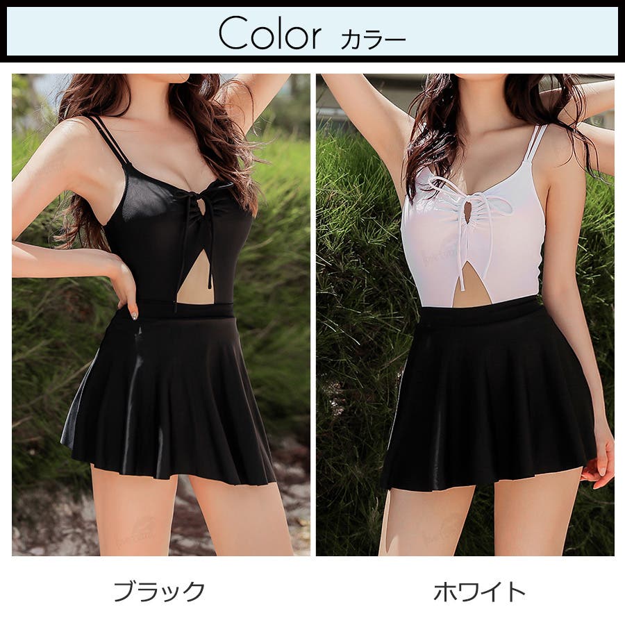 春夏新作 MONOモノキニ×ミニスカート付きワンピース風水着[品番