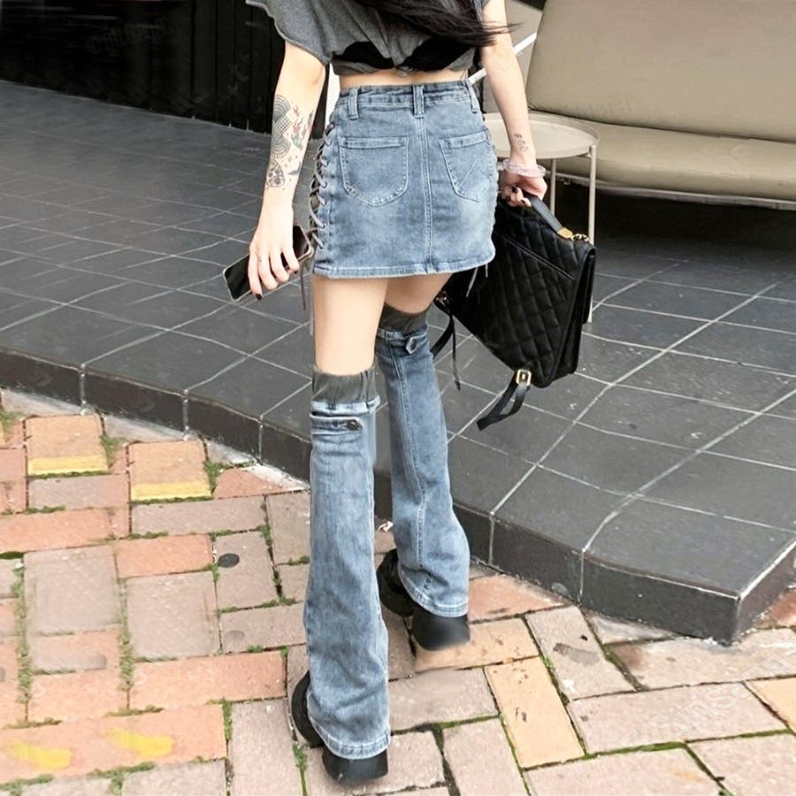 バンダナ柄スカート、レッグウォーマーセット バンダナ柄スカート、レッグウォーマーセット バンダナ柄