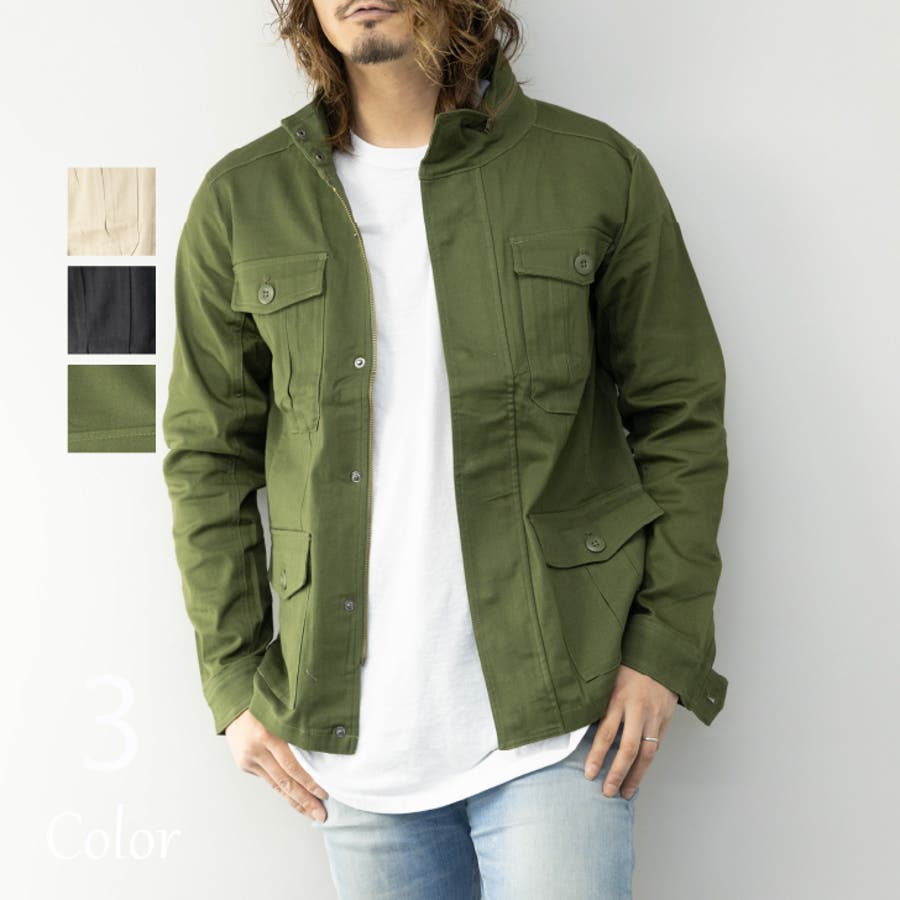 ミリタリージャケット メンズ ツイル[品番：LWSM0002004]｜ローコスのメンズファッション通販｜SHOPLIST（ショップリスト）
