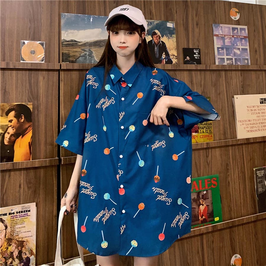 春夏新作 半袖 柄シャツ[品番：EQ000006355]｜luby（ルビー）の