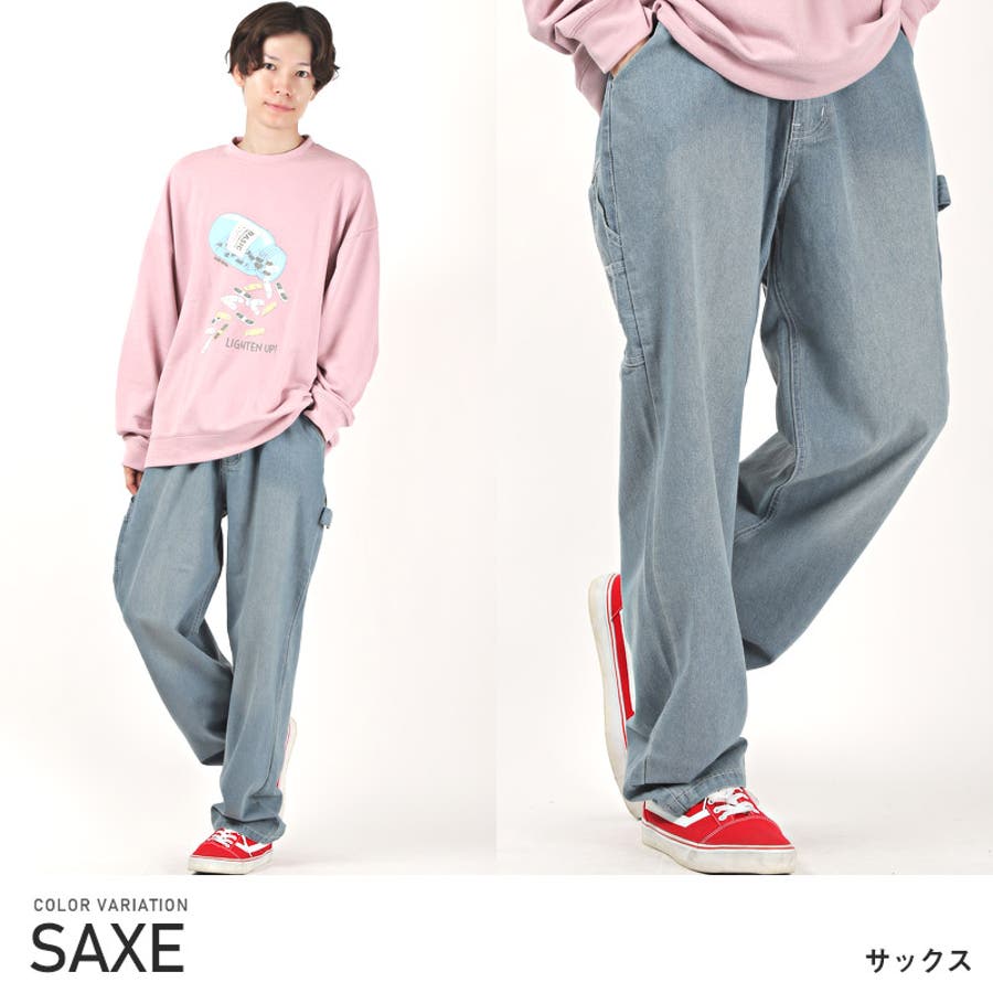 ワイドパンツ ペインターパンツ メンズ[品番：LU000011057