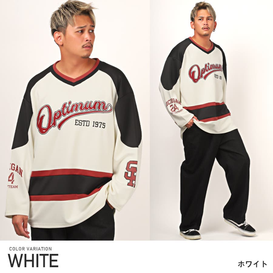 ゲームシャツ ホッケーシャツ ロンT[品番：LU000011955]｜LUXSTYLE