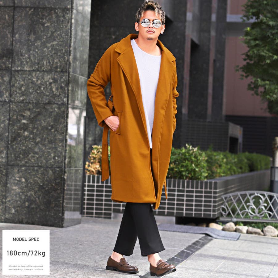 SECOND LAYER キャメル チェスターコート 楽天市場】チェスターコート ダブル（素材（生地・毛糸