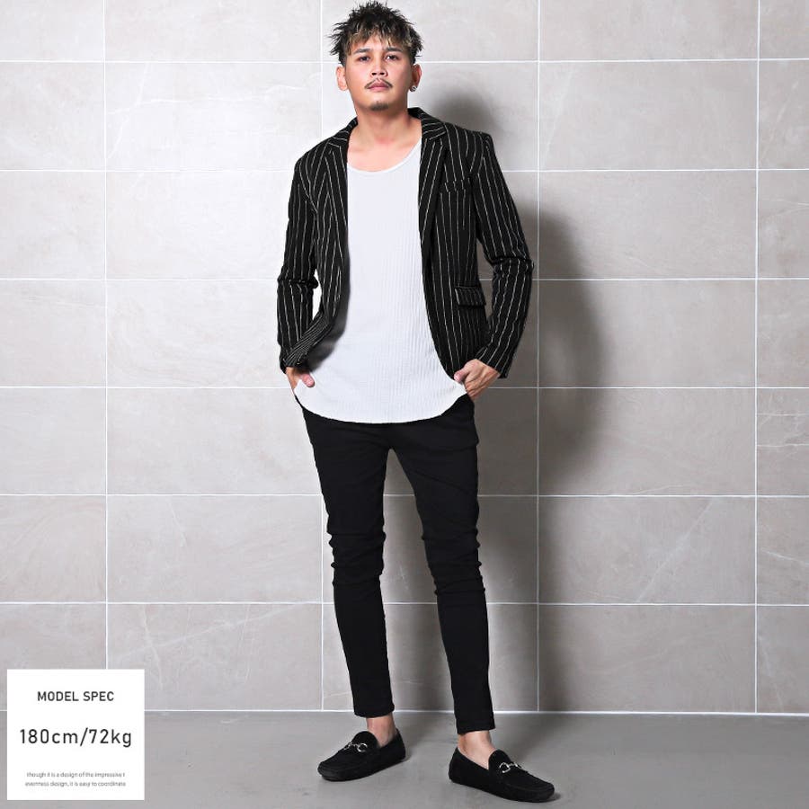 Amazon.co.jp: SHYPYG ルーズトップ服レトロデニムベストメンズ