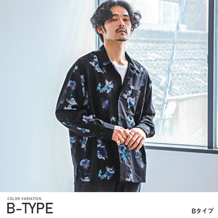 長袖シャツ メンズ 花柄[品番：LU000012446]｜LUXSTYLE（ラグ