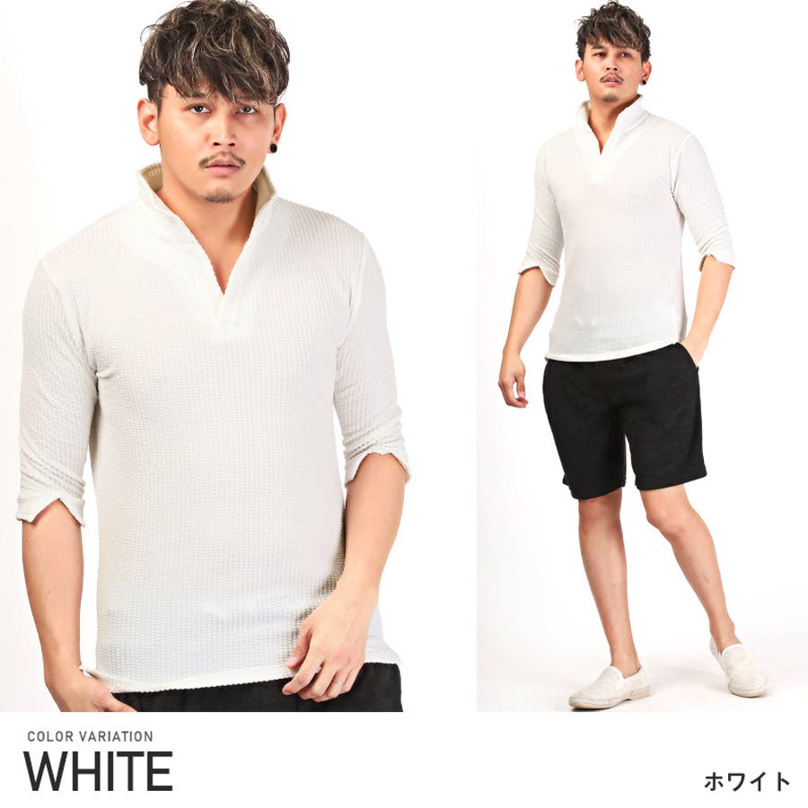 ポロシャツ メンズ 5分袖[品番：LU000012539]｜LUXSTYLE（ラグスタイル