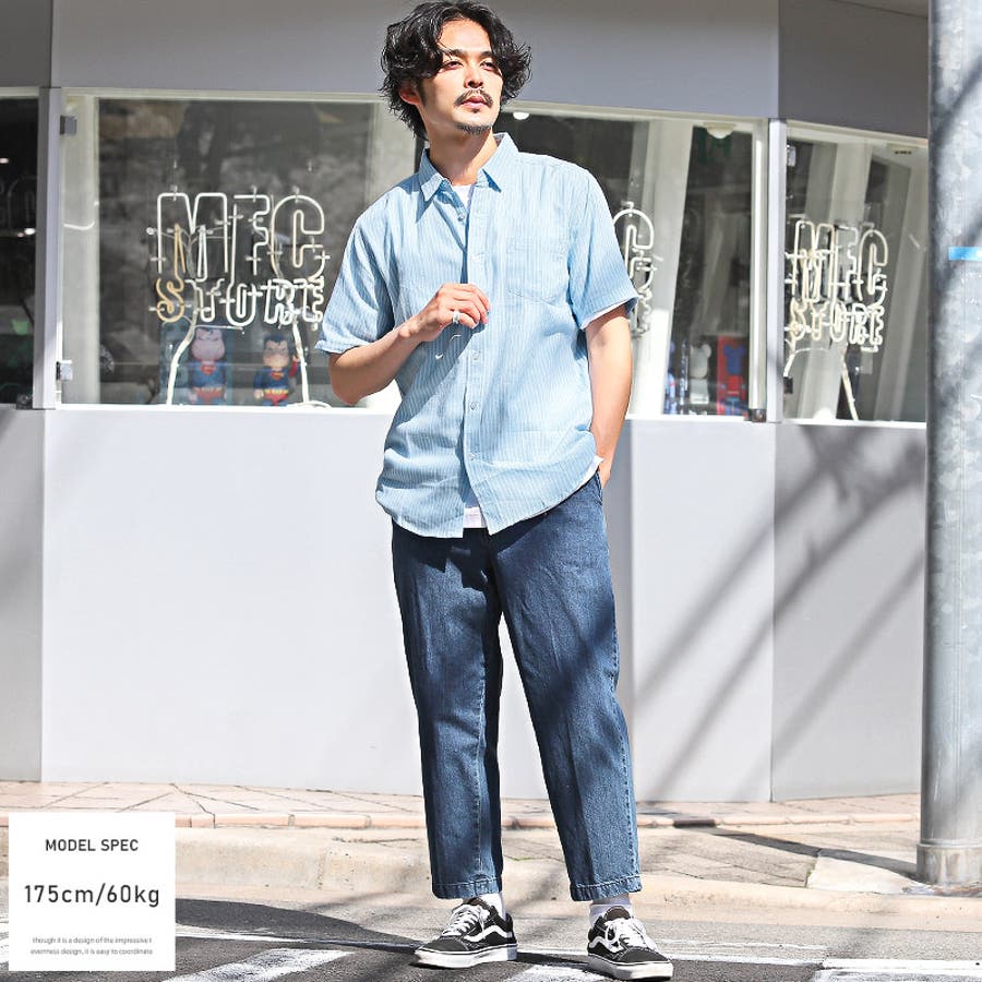 半袖シャツ メンズ 綿麻[品番：LU000012543]｜LUXSTYLE（ラグ