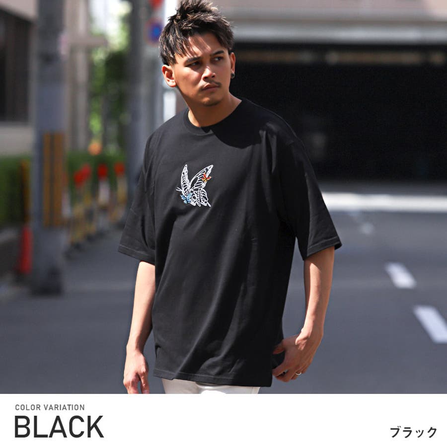 メンズTシャツ ドロップショルダー バックプリント[品番：LU000012651