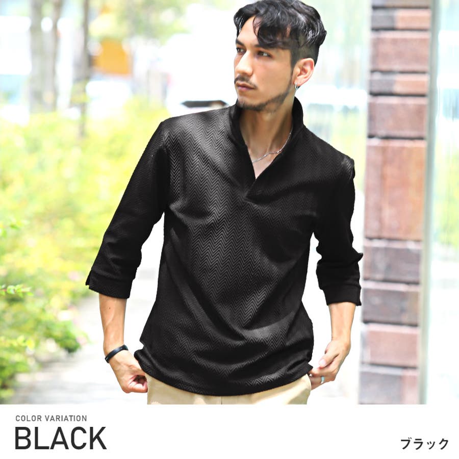 Yシャツ、ポロシャツ ポロシャツ 7分袖 メンズ[品番：LU000012729]｜LUXSTYLE（ラグスタイル