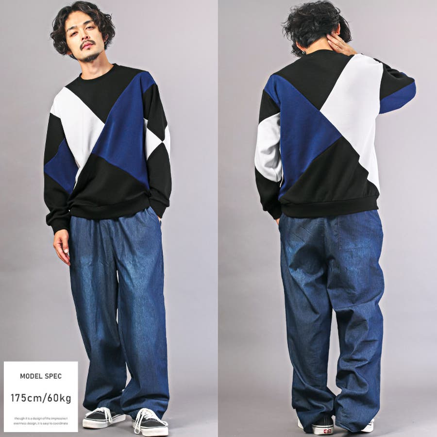 メンズトレーナー トップス クルーネック[品番：LU000012800