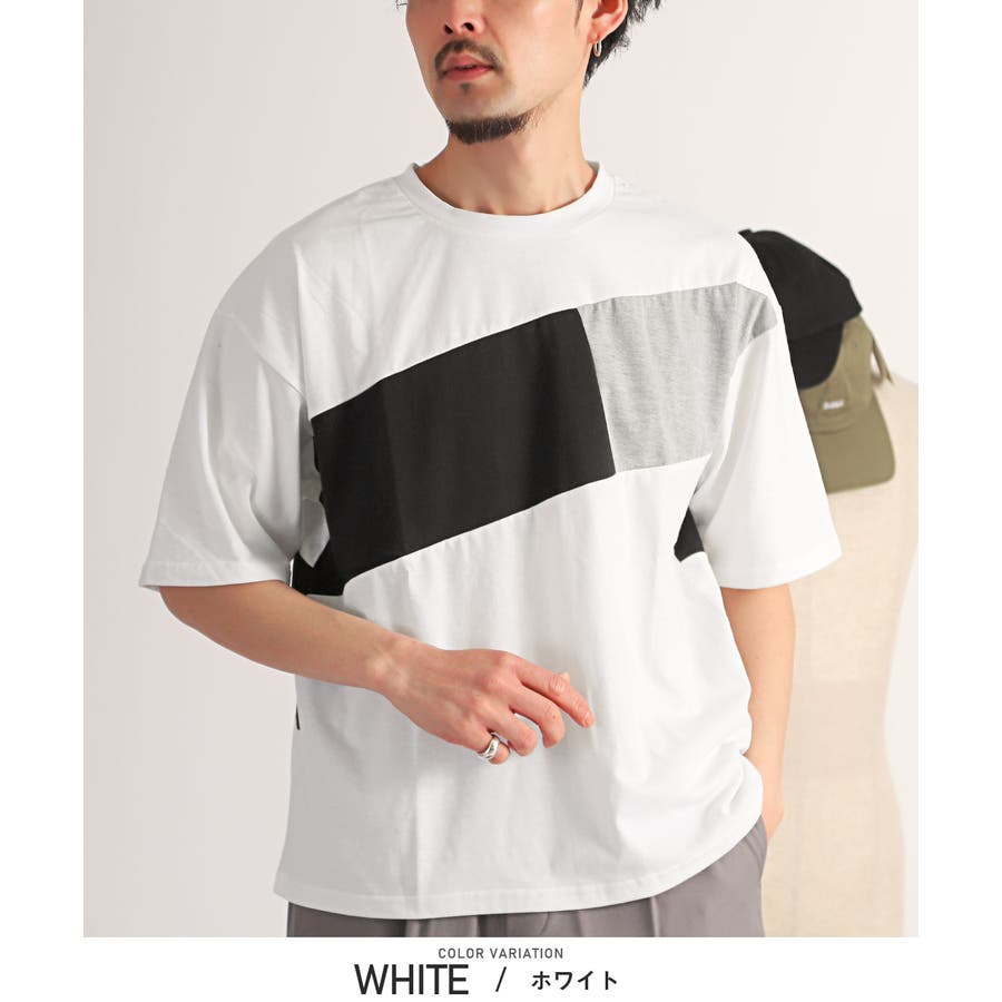 新品　ダブスタ　エッシェンシャル　半袖Tシャツ　ビッグシルエット　ホワイト　白 Tシャツ メンズ ビッグシルエット[品番：LU000013098]｜LUXSTYLE