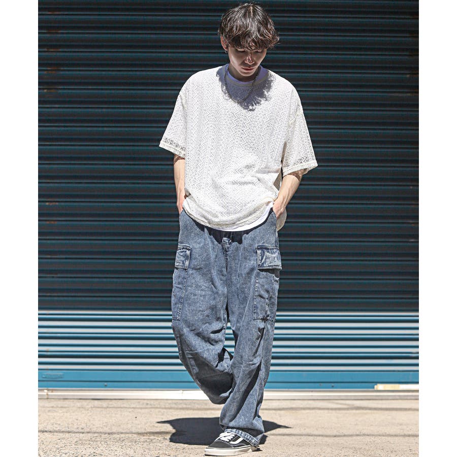 louis versus ルイス ヴェルサス デニム カーゴパンツ ワイド