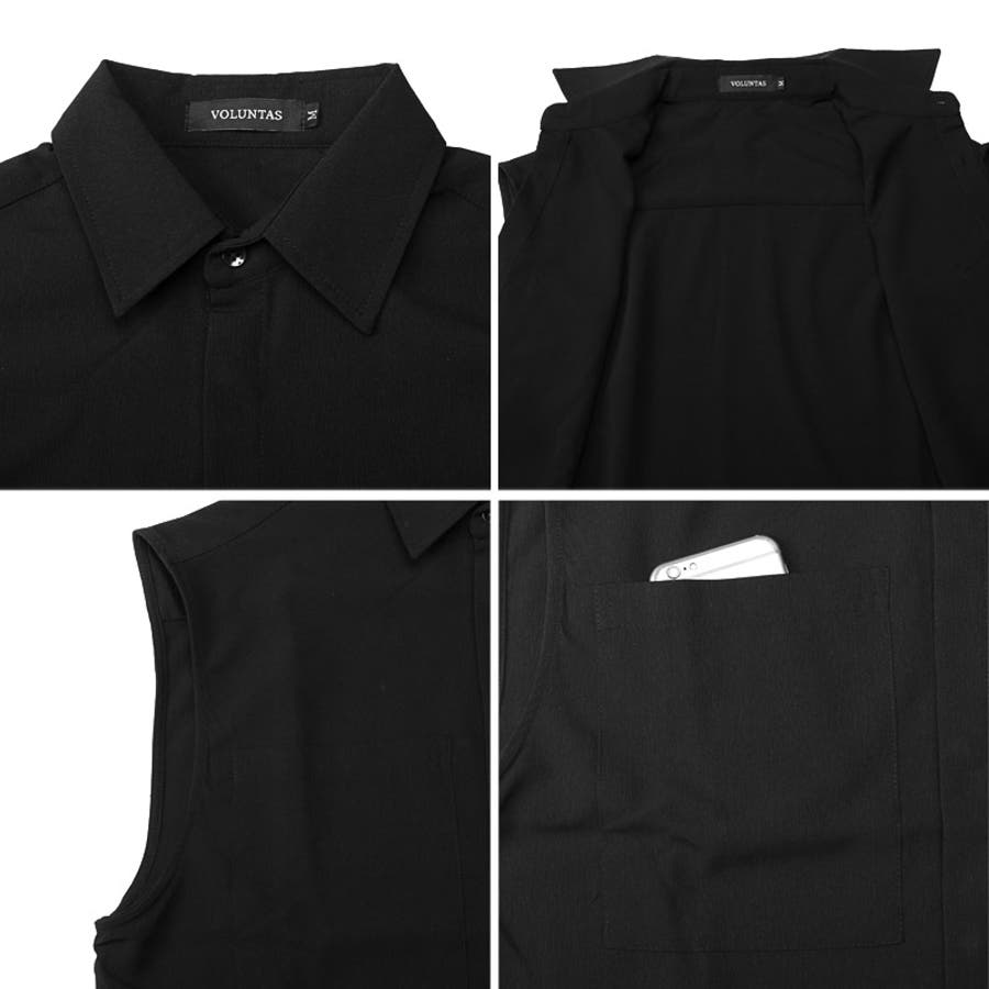 シャツ ノースリーブ ノースリーブシャツ[品番：LU000013627