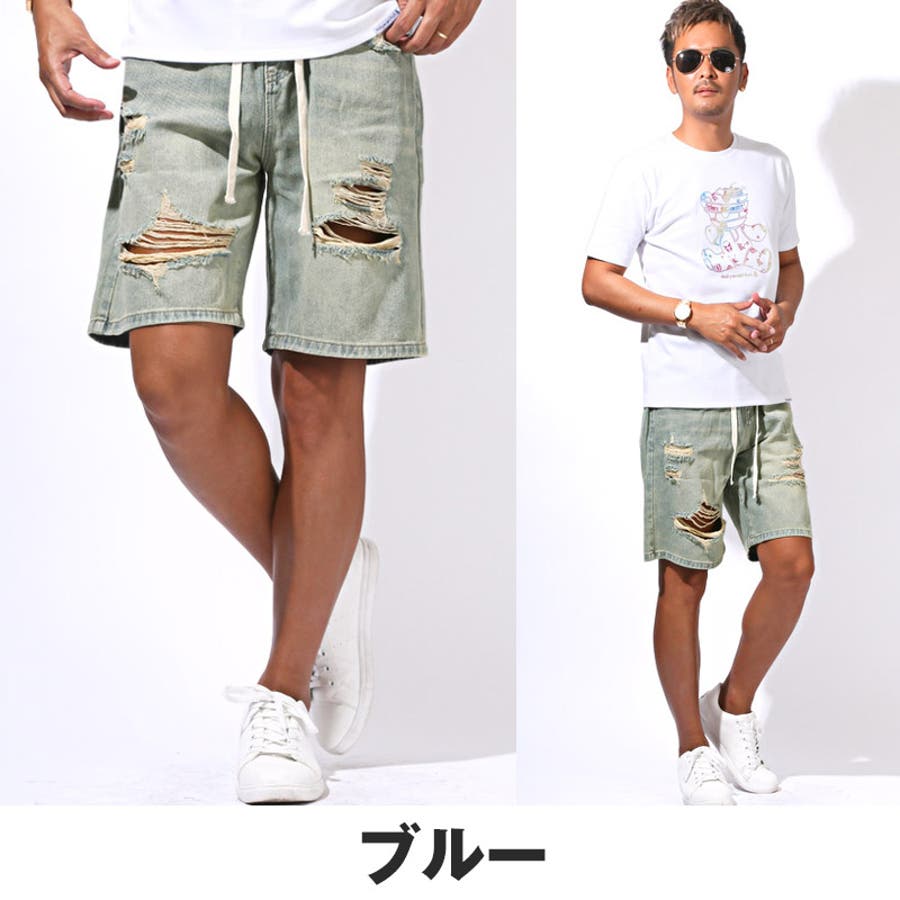 ショートパンツ ショーツ デニムパンツ[品番：LU000013638