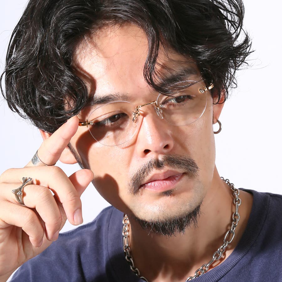 【A.D.S.R】美品✩BULLOCK03 リムレス　ラウンドサングラス ラグスタイル LUXSTYLE リムレスラウンドサングラス/ラウンド