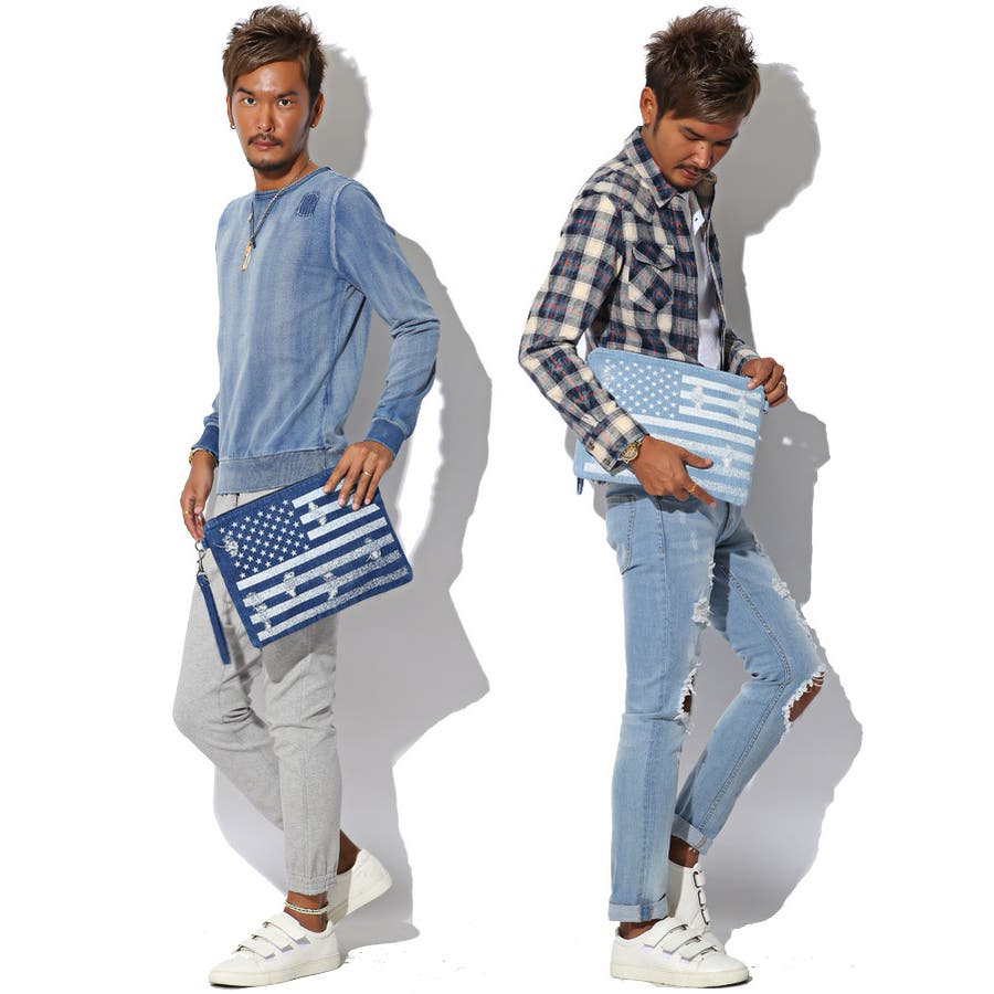 クラッチバッグ メンズ デニム [品番：LU000005794]｜LUXSTYLE（ラグスタイル）のメンズファッション通販｜SHOPLIST（ショップリスト）